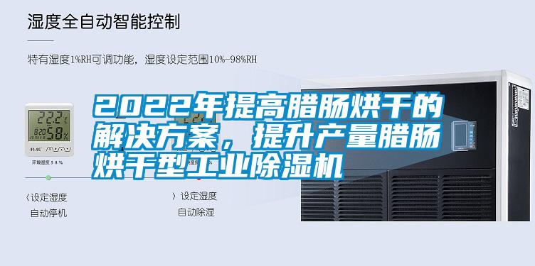 2022年提高臘腸烘干的解決方案，提升產量臘腸烘干型工業除濕機