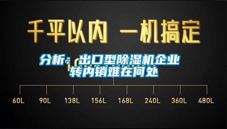 分析:出口型除濕機企業 轉內銷難在何處