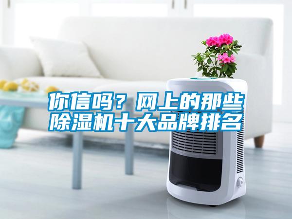 你信嗎?網上的那些除濕機十大品牌排名