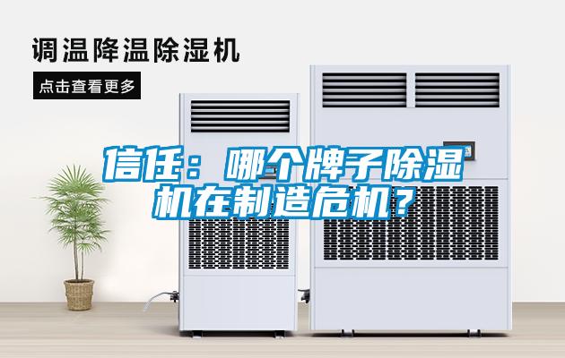 信任:哪個牌子除濕機在制造危機?