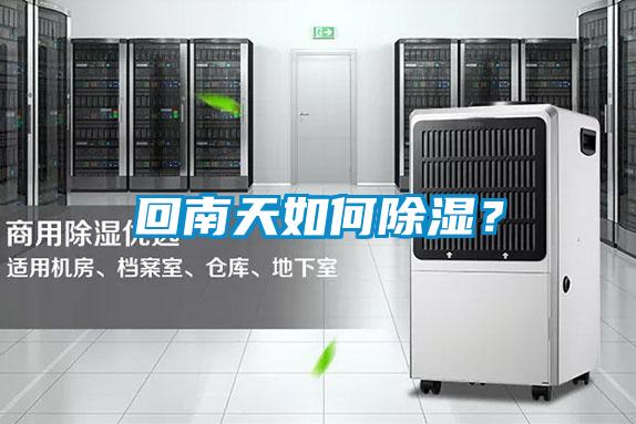 回南天如何除濕?