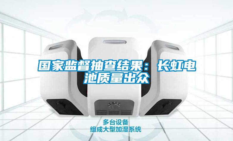 國家監督抽查結果:長虹電池質量出眾
