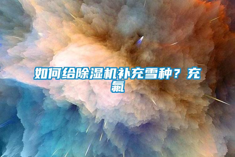 如何給除濕機補充雪種?充氟