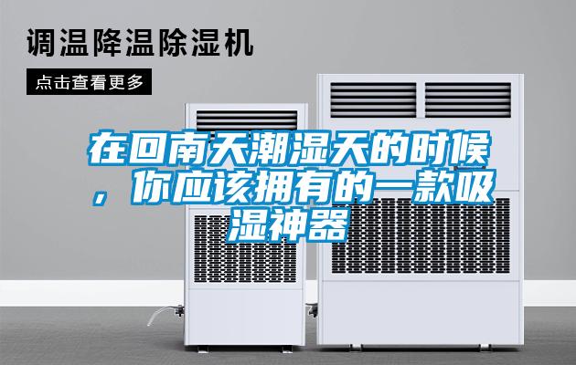 在回南天潮濕天的時候,你應該擁有的一款吸濕神器