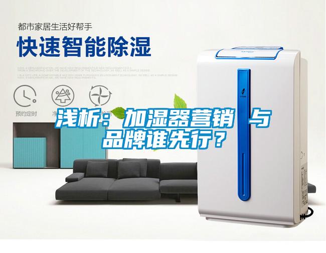 淺析:加濕器營銷 與品牌誰先行?
