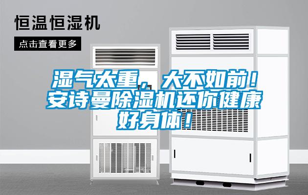 濕氣太重,大不如前!安詩曼除濕機還你健康好身體!
