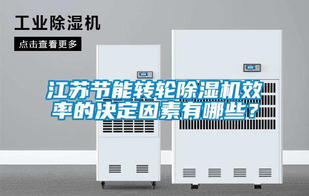 江蘇節能轉輪除濕機效率的決定因素有哪些?