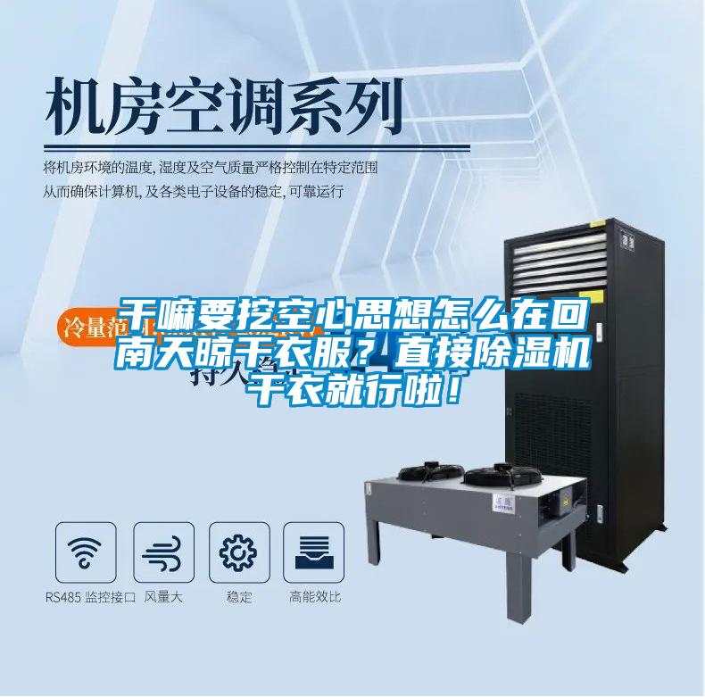 干嘛要挖空心思想怎么在回南天晾干衣服?直接除濕機(jī)干衣就行啦!