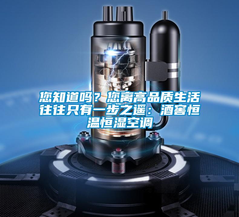 您知道嗎？您離高品質生活往往只有一步之遙：酒窖恒溫恒濕空調