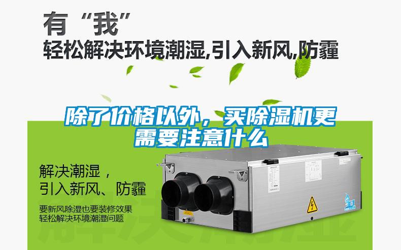 除了價格以外,買除濕機更需要注意什么