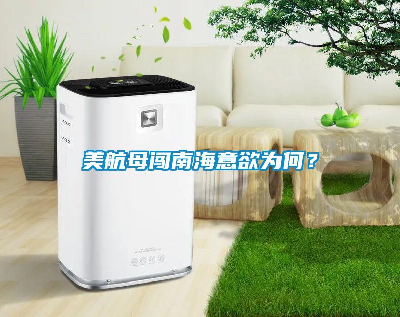 美航母闖南海意欲為何?