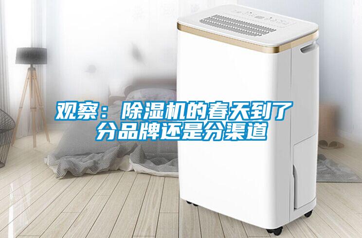 觀察:除濕機的春天到了 分品牌還是分渠道