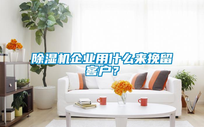 除濕機企業用什么來挽留客戶?