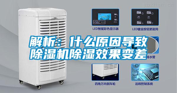 解析:什么原因導致除濕機除濕效果變差