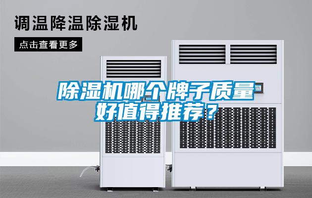 除濕機哪個牌子質量好值得推薦?