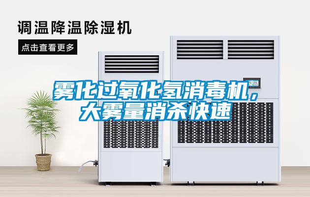 霧化過氧化氫消毒機,大霧量消殺快速