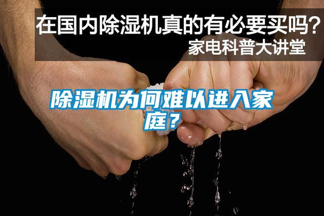 除濕機為何難以進入家庭?
