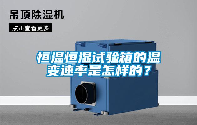 恒溫恒濕試驗(yàn)箱的溫變速率是怎樣的?