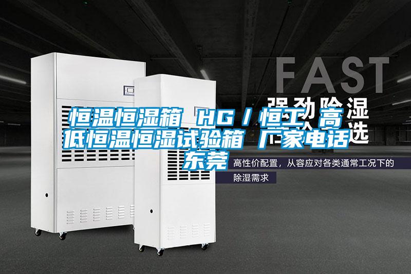 恒溫恒濕箱 HG/恒工 高低恒溫恒濕試驗箱 廠家電話東莞