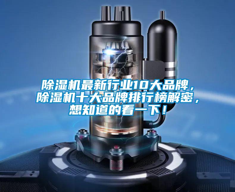除濕機最新行業10大品牌,除濕機十大品牌排行榜解密,想知道的看一下!