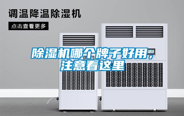 除濕機哪個牌子好用,注意看這里