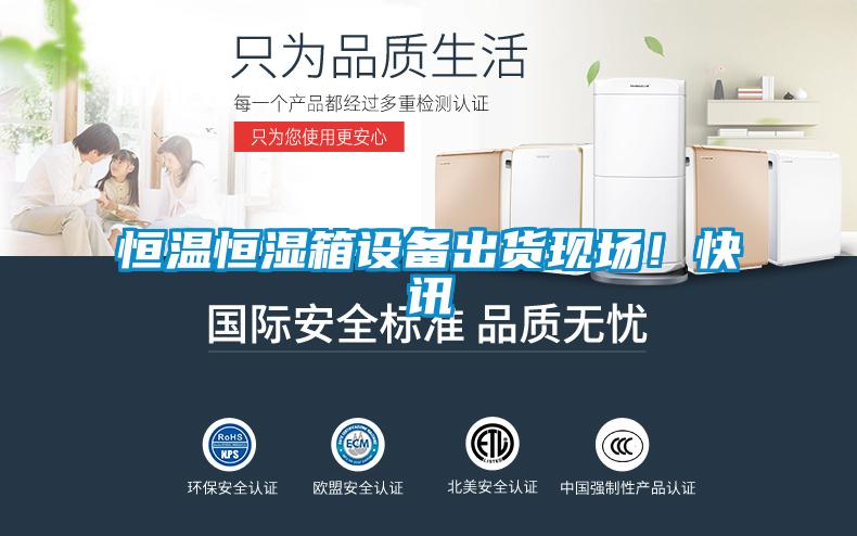 恒溫恒濕箱設備出貨現場!快訊