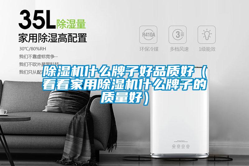 除濕機什么牌子好品質好(看看家用除濕機什么牌子的質量好)