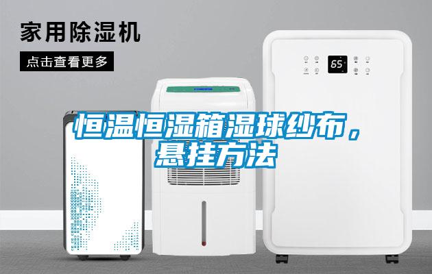 恒溫恒濕箱濕球紗布,懸掛方法