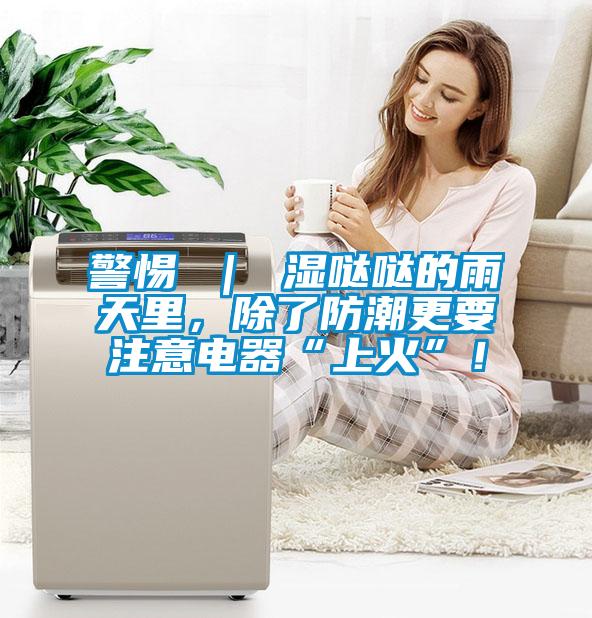警惕 | 濕噠噠的雨天里,除了防潮更要注意電器“上火”!