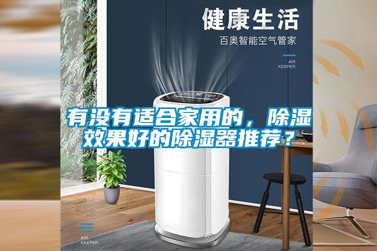 有沒有適合家用的,除濕效果好的除濕器推薦?