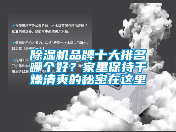 除濕機品牌十大排名哪個好?家里保持干燥清爽的秘密在這里