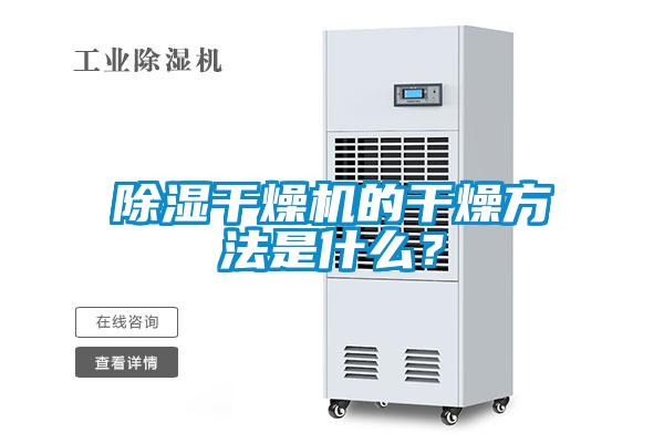 除濕干燥機的干燥方法是什么?