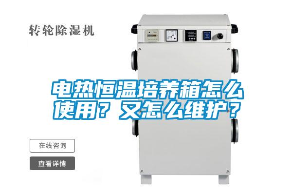 電熱恒溫培養箱怎么使用?又怎么維護?