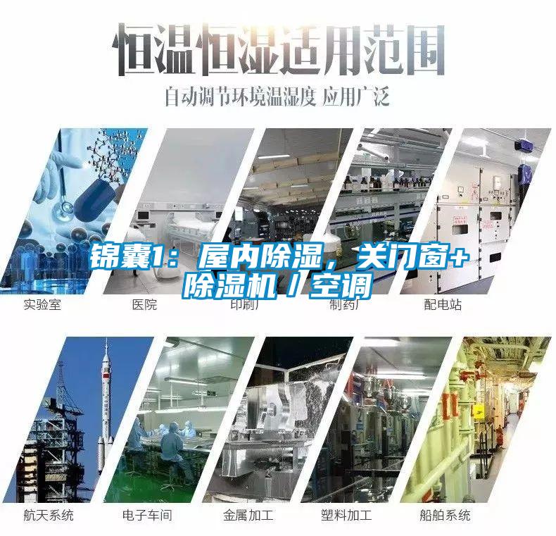 錦囊1:屋內除濕,關門窗+除濕機/空調