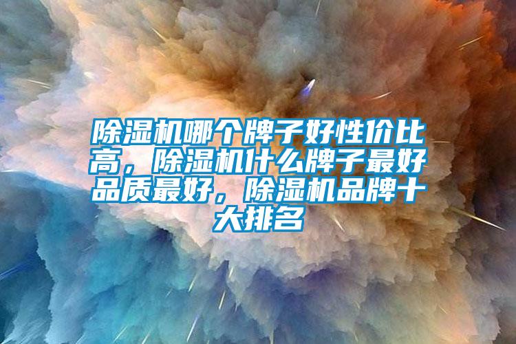 除濕機哪個牌子好性價比高,除濕機什么牌子最好品質最好,除濕機品牌十大排名