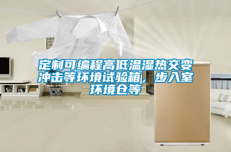 定制可編程高低溫濕熱交變沖擊等環境試驗箱,步入室環境倉等