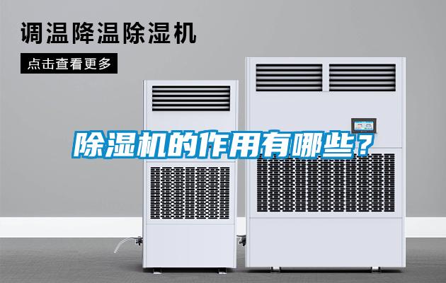 除濕機(jī)的作用有哪些?
