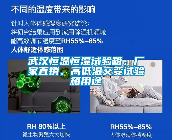 武漢恒溫恒濕試驗箱，廠家直銷、高低溫交變試驗箱用途