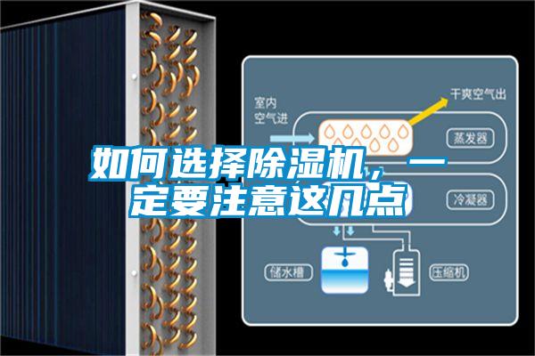 如何選擇除濕機,一定要注意這幾點