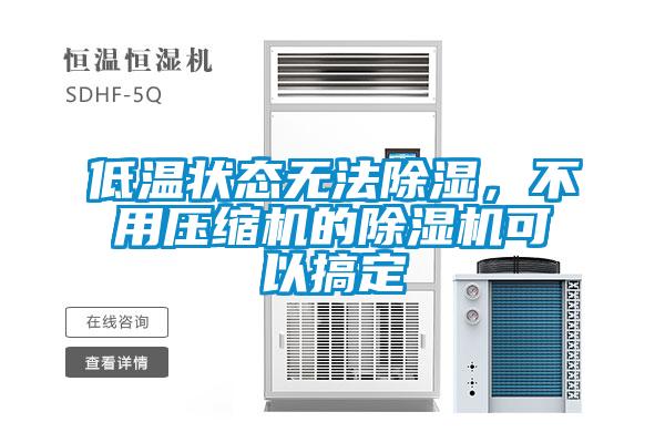 低溫狀態無法除濕,不用壓縮機的除濕機可以搞定