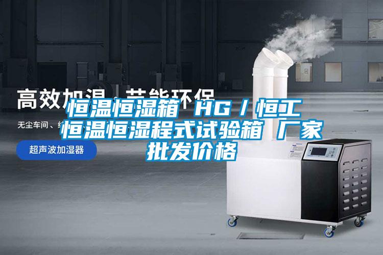 恒溫恒濕箱 HG/恒工 恒溫恒濕程式試驗箱 廠家批發價格