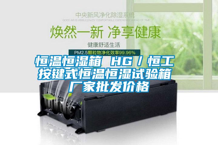 恒溫恒濕箱 HG/恒工 按鍵式恒溫恒濕試驗箱 廠家批發價格