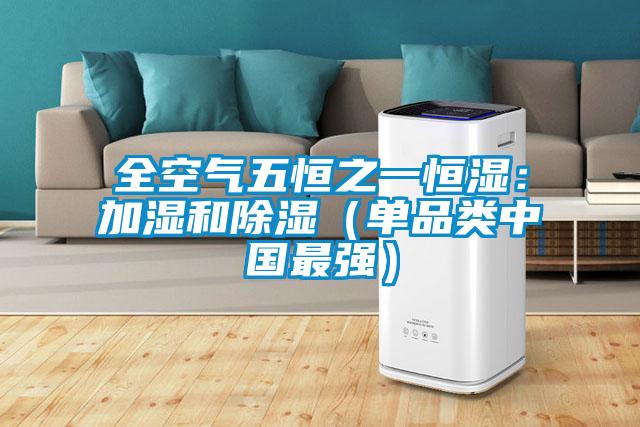 全空氣五恒之一恒濕:加濕和除濕(單品類中國最強)