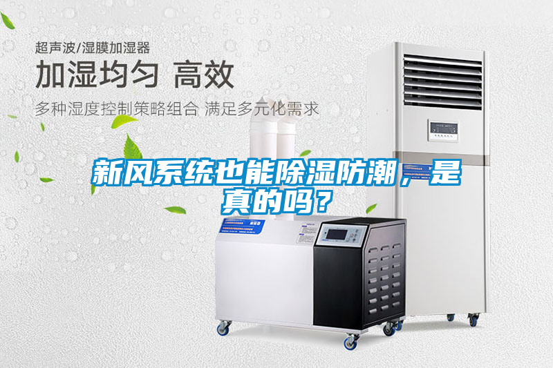 新風系統也能除濕防潮，是真的嗎？