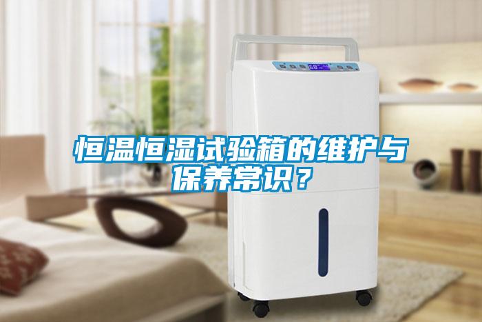 恒溫恒濕試驗箱的維護與保養常識?