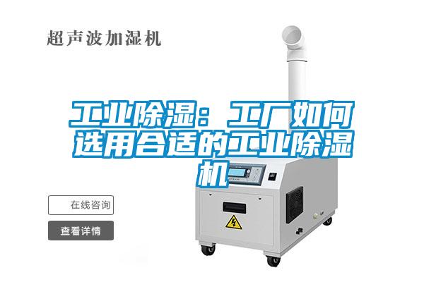 工業除濕:工廠如何選用合適的工業除濕機