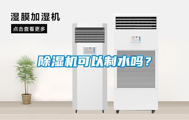 除濕機(jī)可以制水嗎?