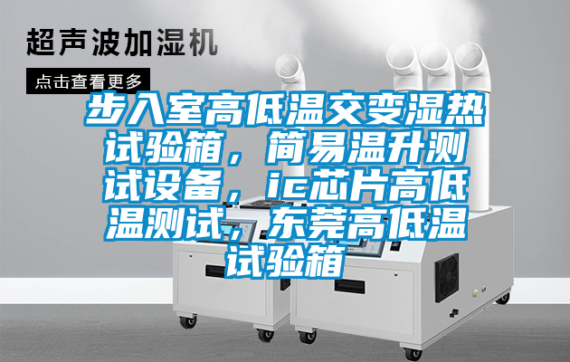 步入室高低溫交變濕熱試驗箱,簡易溫升測試設備,ic芯片高低溫測試,東莞高低溫試驗箱