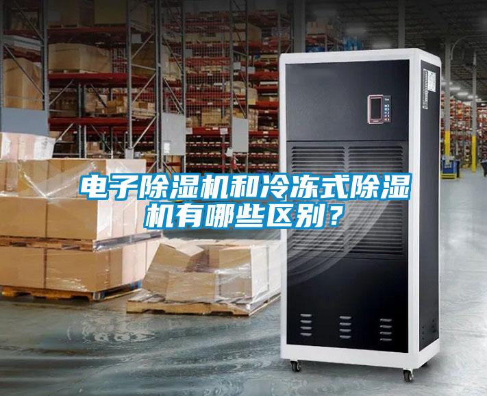 電子除濕機和冷凍式除濕機有哪些區別？