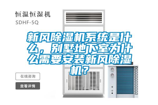 新風(fēng)除濕機(jī)系統(tǒng)是什么,別墅地下室為什么需要安裝新風(fēng)除濕機(jī)?